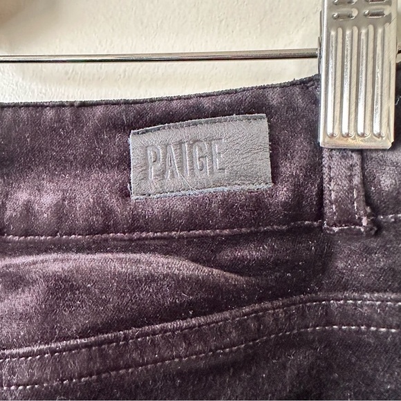 Paige-hoxton Velvet Ankle Skinny Ankle Jeans In Black (Size:30) - Picture 11 of 12